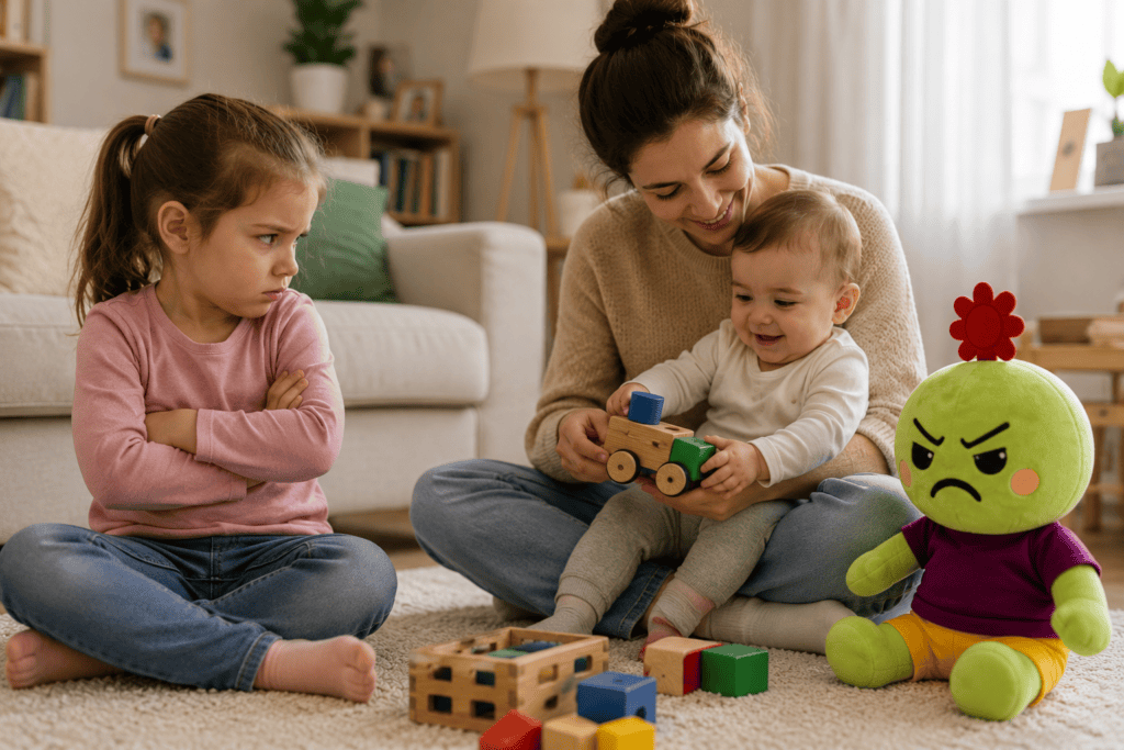Cómo ayudar a un niño con celos de su hermano